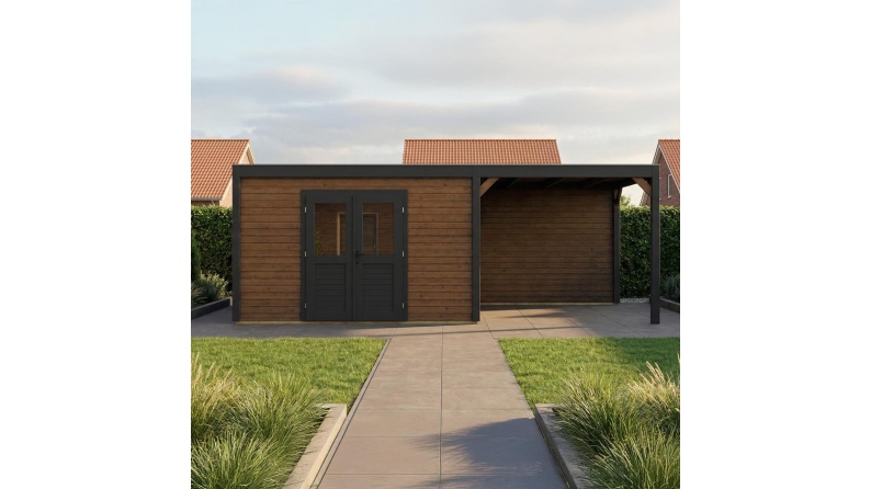 Gartenhaus, Gerätehaus Nova 7.06x3.09m - 21.82m2 - 28mm - Imprägniert