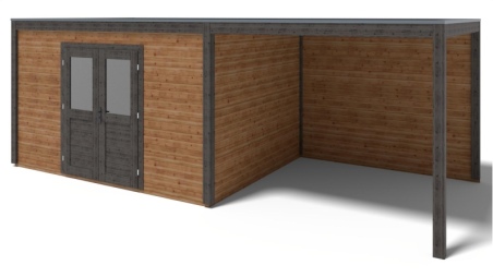 Gartenhaus, Gerätehaus Nova 7.06x3.09m - 21.82m2 - 28mm - Imprägniert