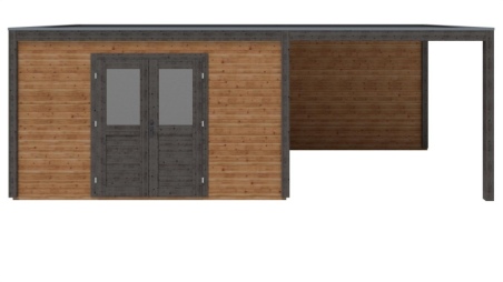 Gartenhaus, Gerätehaus Nova 7.06x3.09m - 21.82m2 - 28mm - Imprägniert