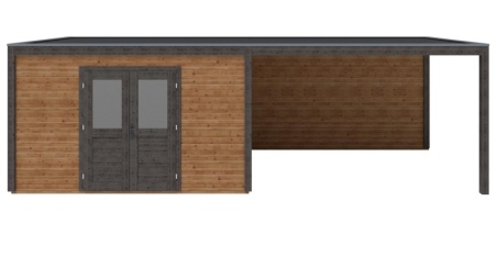Gartenhaus, Gerätehaus Nova 8.06x3.09m - 24.91m2 - 28mm - Imprägniert