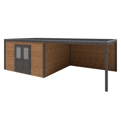 Gartenhaus, Gerätehaus Nova 8.06x4.09m - 32.96m2 - 28mm - Imprägniert