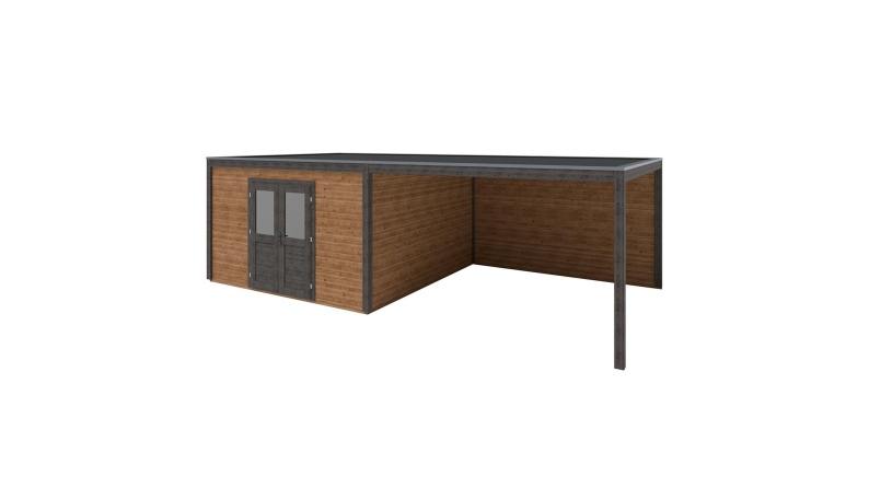 Gartenhaus, Gerätehaus Nova 8.06x4.09m - 32.96m2 - 28mm - Imprägniert