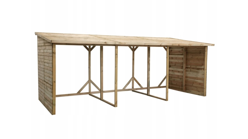 Holzschuppen 20m3 - 5.2x2m - H.2.06m - Imprägniert 