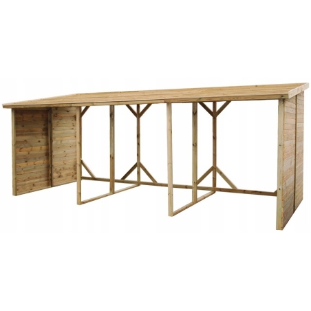 Holzschuppen 20m3 - 5.2x2m - H.2.06m - Imprägniert 