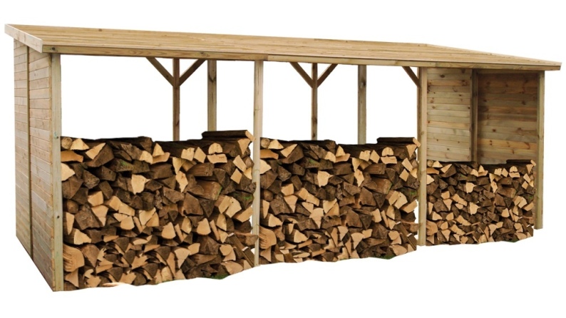 Holzschuppen 20m3 - 5.2x2m - H.2.06m - Imprägniert 