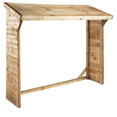 Holzschuppen 1.55m3 - 2x0.5m - H.1.85m - Imprägniert 