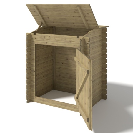 Gartenpoolschrank für Zubehör 1.2x0.89 m H.1.26 m - Imprägniert 