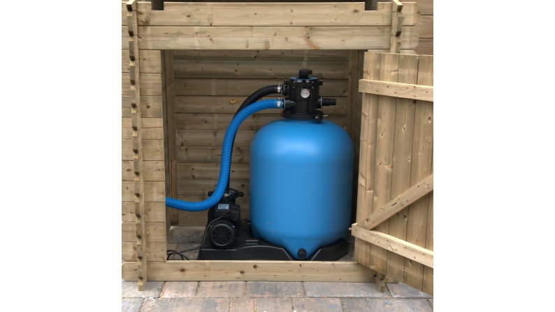 Gartenpoolschrank für Zubehör 1.2x0.89 m H.1.26 m - Imprägniert 