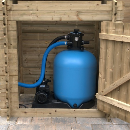 Gartenpoolschrank für Zubehör 1.2x0.89 m H.1.26 m - Imprägniert 