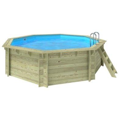 Pool Verona 4.72 x 4.72 - H.1.2 m, hellblau, freistehend - ohne Betonieren