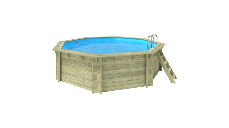 Pool Verona 4.72 x 4.72 - H.1.2 m, hellblau, freistehend - ohne Betonieren