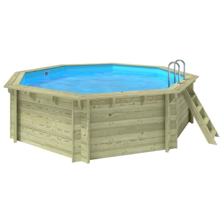 Pool Verona 4.72 x 4.72 - H.1.2 m, hellblau, freistehend - ohne Betonieren